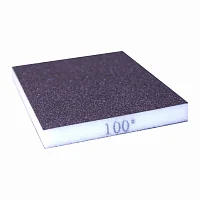 Абразивная губка Р100(220) 2-х сторонняя 98х120х13мм (1 шт) HOLEX