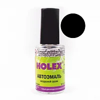 601 Черная автоэмаль ремонтная с кисточкой для покраски сколов 8 мл Holex